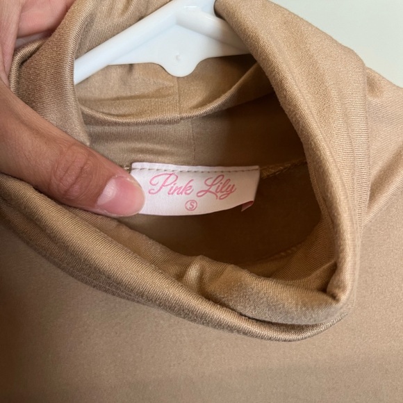 Tan Long Sleeve Bodysuit - Picture 2 of 7